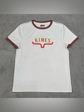 Kimes Ranch Womens XXL Tech Tee White Logo Western Performance Stretch Top